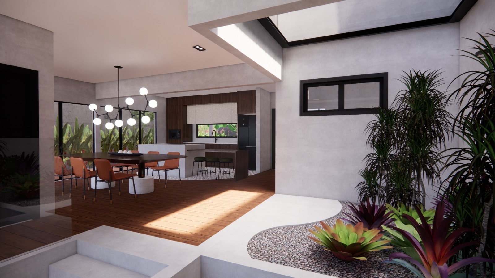 Projeto de arquitetura e interiores desenvolvido pela MaDeh Estúdio